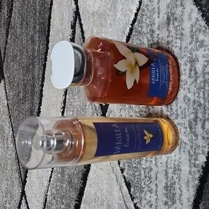 RARE BATH & BODY WORKS VANILLA BEAN BODY WASH & MIST BUNDLE